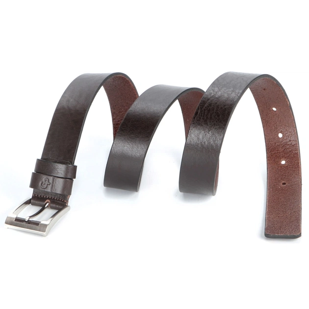 Ремінь Grande Pelle Шкіряний ремінь Коричневий (00776) - зображення 9