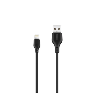 Дата кабель USB 2.0 AM to Lightning 2.0m 2.1A black XO (XO-NB-103-L-2-BK) зображення 1