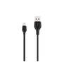 Дата кабель USB 2.0 AM to Lightning 2.0m 2.1A black XO (XO-NB-103-L-2-BK) - зменшене зображення 1