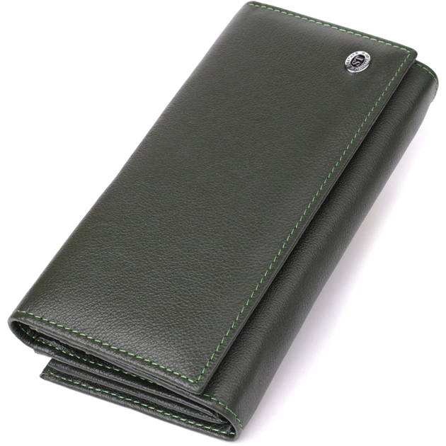 Кошелек ST Leather Из натуральной кожи Зеленый (23115) - изображение 1