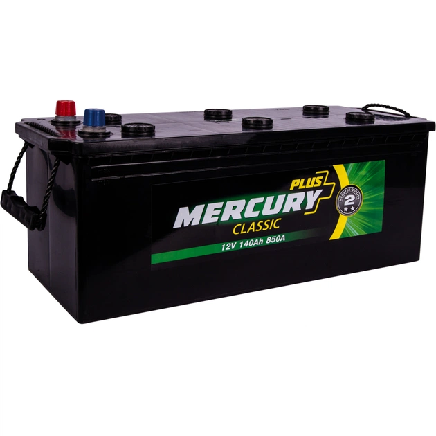 Акумулятор автомобільний MERCURY battery CLASSIC Plus 140Ah збоку (+/-) без нижн. бурта (P47285) - изображение 1