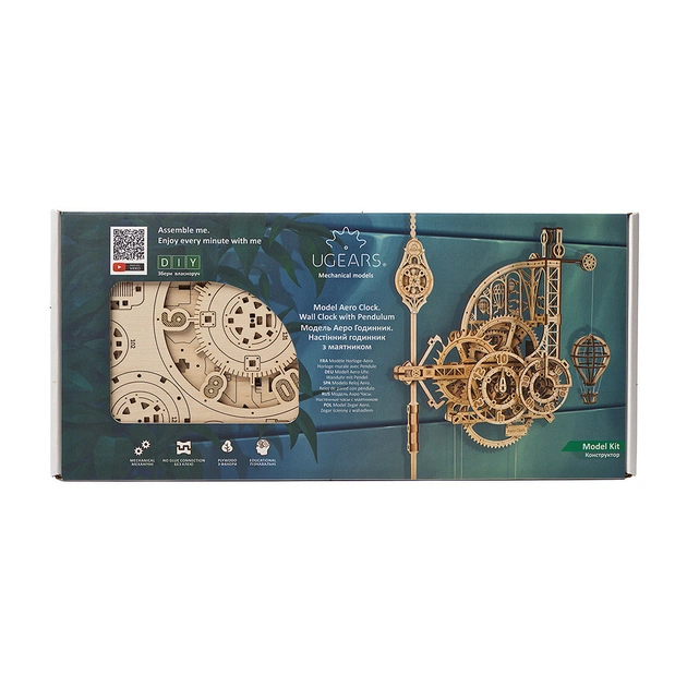 Конструктор Ugears Аеро Годинник настінний із маятником (70154) - picture 11