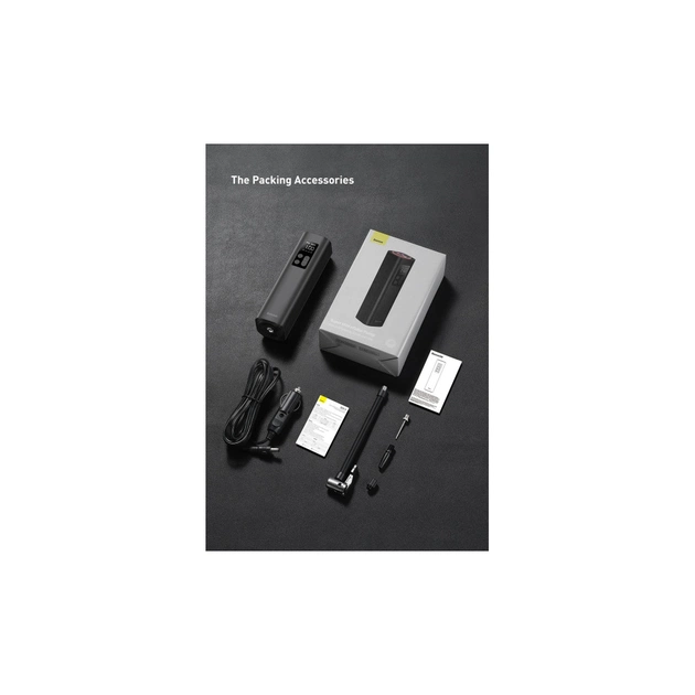 Автомобільний компресор Baseus Super Mini Inflator Pump Black (CRCQ000001) - picture 10