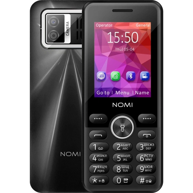 Мобільний телефон Nomi i2412 Black - зображення 1