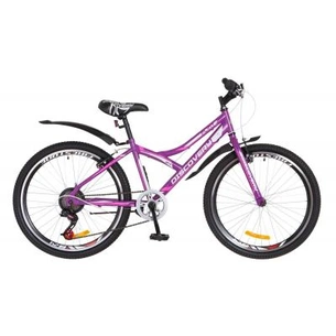 Велосипед Discovery 24" FLINT 2018 14G Vbr рама-14" St фіолетово-білий (OPS-DIS-24-087) зображення 1