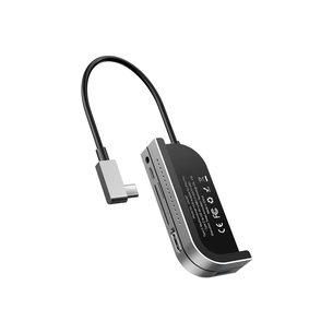 Концентратор Baseus USB3.1 Type-C to HDMI/USB 3.0x3/TF, SD/Type C PD/3.5mm (CAHUB-WJ0G) зображення 1