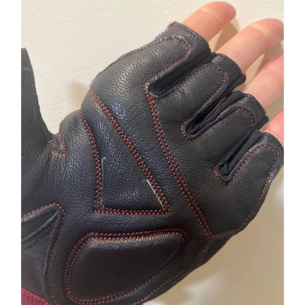 Рукавички для фітнесу MadMax MFG-911 Nine-eleven Black/perpito L (MFG-911-PEP_L) - picture 7