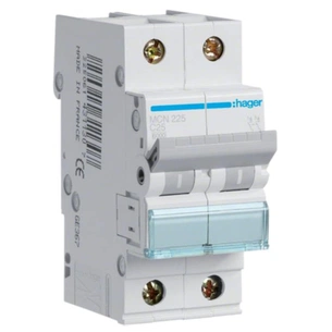 Автоматичний вимикач Hager 2-п. C 25A (6kA) 2M (A) (MCN225) зображення 1