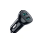 Зарядний пристрій Choetech car 2хUSB-A 36W QC black (C0051-BK) - зменшене зображення 2