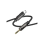 Кабель мультимедійний USB-C to 3.5mm M 1.0m black BOROFONE (6941991117763) - уменьшенное изображение 2