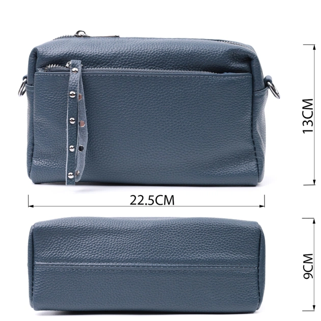 Сумка Vintage Женская кожаная Синяя (22652) - изображение 3