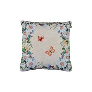 Наволочка Прованс декоративна гобеленова Alicia 45х45 Метелики і квіти (4823093430815) зображення 1