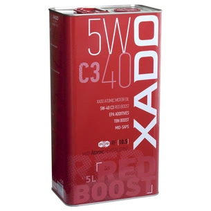 Моторна олива Xado 5W-40 C3 Red Boost 4 л (XA 26222) зображення 1