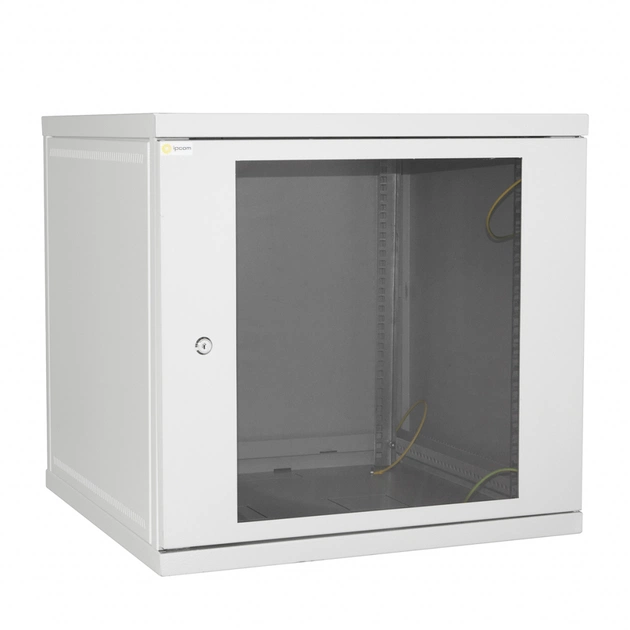 Шафа настінна Ipcom 12U 19" 600x600 (СН-12U-060х060-ДС-7035) - изображение 1