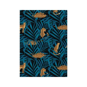 Канцелярська книга Axent Leopard А4 у твердій обкладинці 96 аркуші клітинка, темно синя (8422-556-A) зображення 1