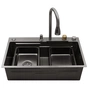 Мийка кухонна Kroner SchwarzeSET7545HM (CV033382) - зменшене зображення 6