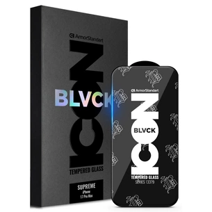 Скло захисне Armorstandart Supreme Black Icon Apple iPhone 17 Pro Max (ARM86401) зображення 1