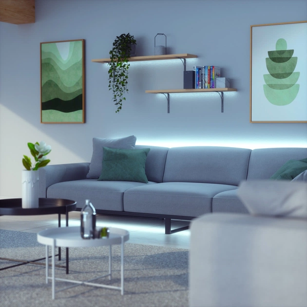 Розумна світлодіодна стрічка Nanoleaf Essentials Lightstrip Expansion Apple Homekit - 1м (NL55-0001LS-1M) - зображення 7