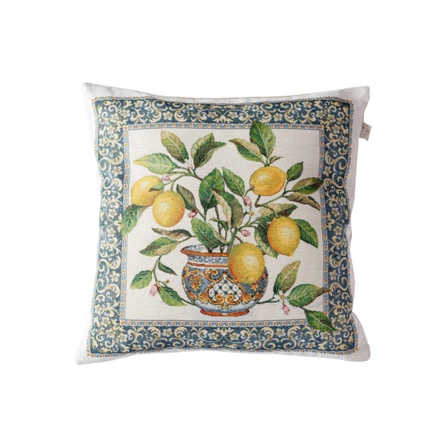 Наволочка Прованс гобеленова декоративна Соковиті лимони 45х45 (035420) - picture 1