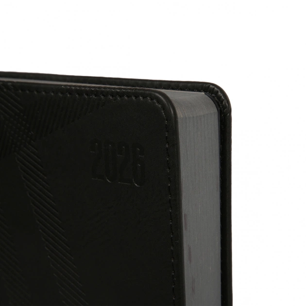 Тижневик Leo planner А5 датований 2026 "Nero", твердий, чорний, 368 сторінок (252687) - picture 3