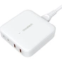 Зарядний пристрій Choetech GaN 2 USB-A / 2 USB-C 100W QC3.0/PD/PPS (PD8008-EU-WH) - зменшене зображення 2