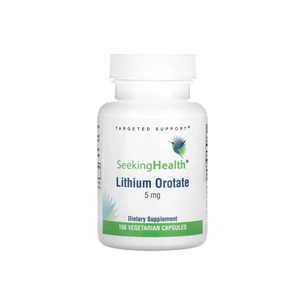 Трави Seeking Health Літій оротат, 5 мг, Lithium Orotate, 100 вегетаріанських капсул (SKH-52061) зображення 1