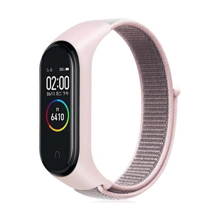 Ремінець до фітнес браслета BeCover Nylon Style для Xiaomi Mi Smart Band 7 Pink-Gray (707666) зображення 1