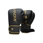 Боксерські рукавички RDX F6 Kara Matte Golden 8 унцій (BGR-F6MGL-8OZ) - зменшене зображення 1