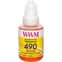 Чорнило WWM Canon GI-490, 140г Yellow (C490Y) - зменшене зображення 1