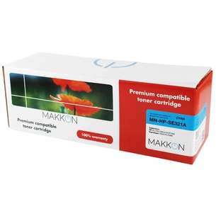 Картридж Makkon HP CLJP CE321A (128A) (SE321A) 1.3k cyan (MN-HP-SE321A) зображення 1