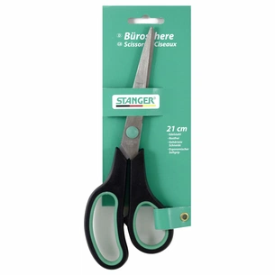 Ножиці Stanger 210мм, чорні з зеленим (340101) зображення 1