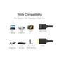Кабель мультимедійний HDMI M to HDMI M 1.0m 90° corner HD103 black UGREEN (10172) - зменшене зображення 4