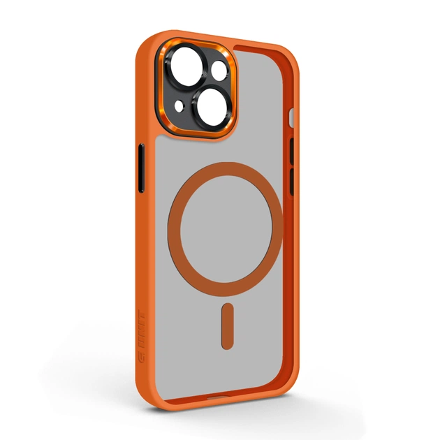 Чохол до мобільного телефона Armorstandart Unit MagSafe SE Apple iPhone 13 Orange Black (ARM75377) - зображення 1