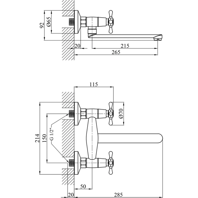 Змішувач Kroner Royce-C040 (CV029051) - зображення 6