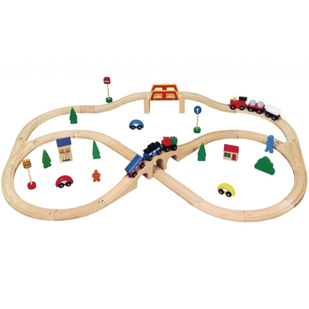 Залізниця Viga Toys 49 деталей (56304) - зображення 1