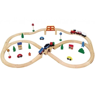 Залізниця Viga Toys 49 деталей (56304) зображення 1