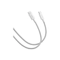 Дата кабель USB-C to USB-C 2.0m 6A braided white Xiaomi (1169400) - зменшене зображення 3