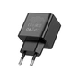 Зарядний пристрій BOROFONE BAS14A Erudite 1xUSB-C PD20W + 1xUSB QC3.0 Black (6941991104947) - уменьшенное изображение 5