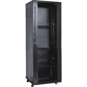 Шафа напольна Kingda 27U 19" 600x800 RAL9004 (KD-002-6827) зображення 1