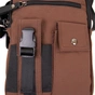 Сумка Vintage Текстильна чоловіча на два відділення Коричнева (20661) - зменшене зображення 6