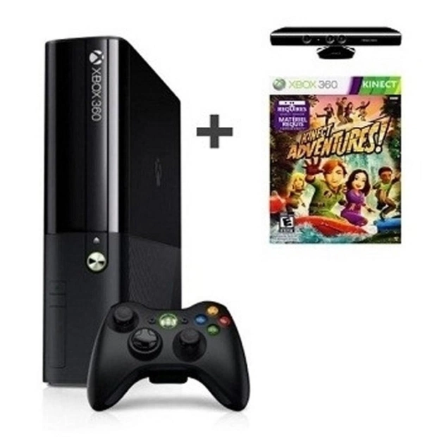 Ігрова консоль Microsoft X-Box SLIM 4G+Kinect+Kinect Adventure (XBOX3604GBKINECTADV) - изображение 1
