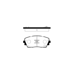 Гальмівні колодки HI-Q SP1405 зображення 1