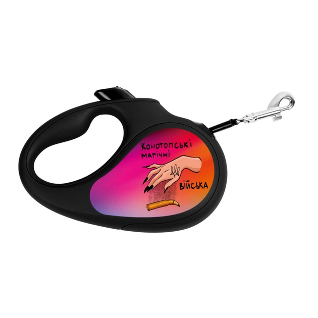 Повідець для собак WAUDOG R-leash Конотопські магічні війська світловідбиваюча стрічка L 5 м (8126-0232-01) - picture 2