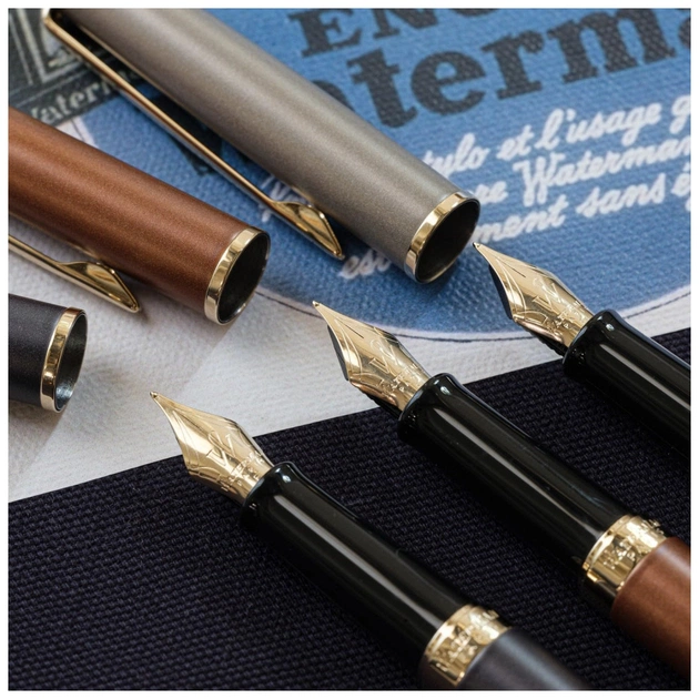 Ручка пір'яна Waterman HEMISPHERE Metallic Lava Black GT  FP F (12 090) - зображення 8