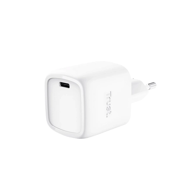 Зарядний пристрій Trust USB-C PD30W GaN white (25520_TRUST) - зображення 1