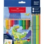 Олівці кольорові Faber-Castell Colour Grip, акварельні, 18 кольорів + 3 металіка та 3 неонових (32478) - зменшене зображення 1