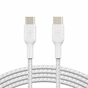Дата кабель USB-С - USB-С, BRAIDED, 1m, white Belkin (CAB004BT1MWH) - зменшене зображення 1