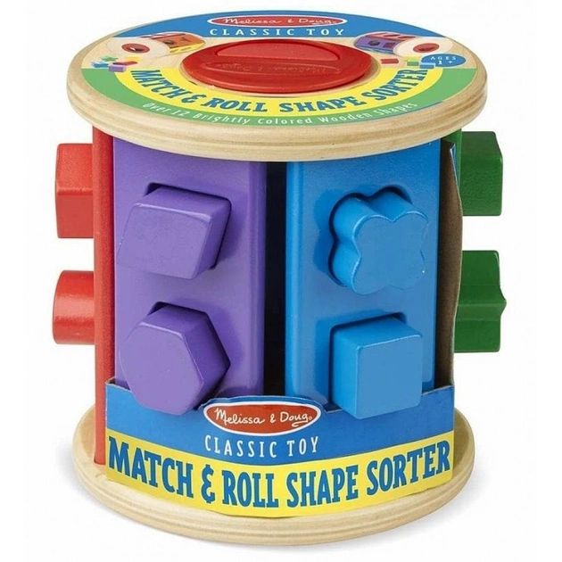 Развивающая игрушка Melissa&Doug Деревянный сортер-крутилка (MD19041) - изображение 1