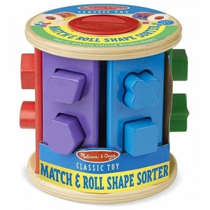 Развивающая игрушка Melissa&Doug Деревянный сортер-крутилка (MD19041) изображение 1