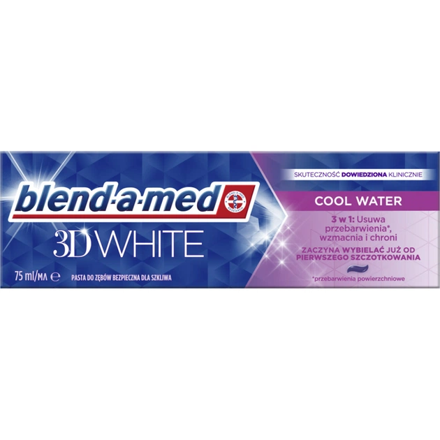 Зубна паста Blend-a-med 3D White Прохолодна вода 75 мл (8006540793138) - picture 2
